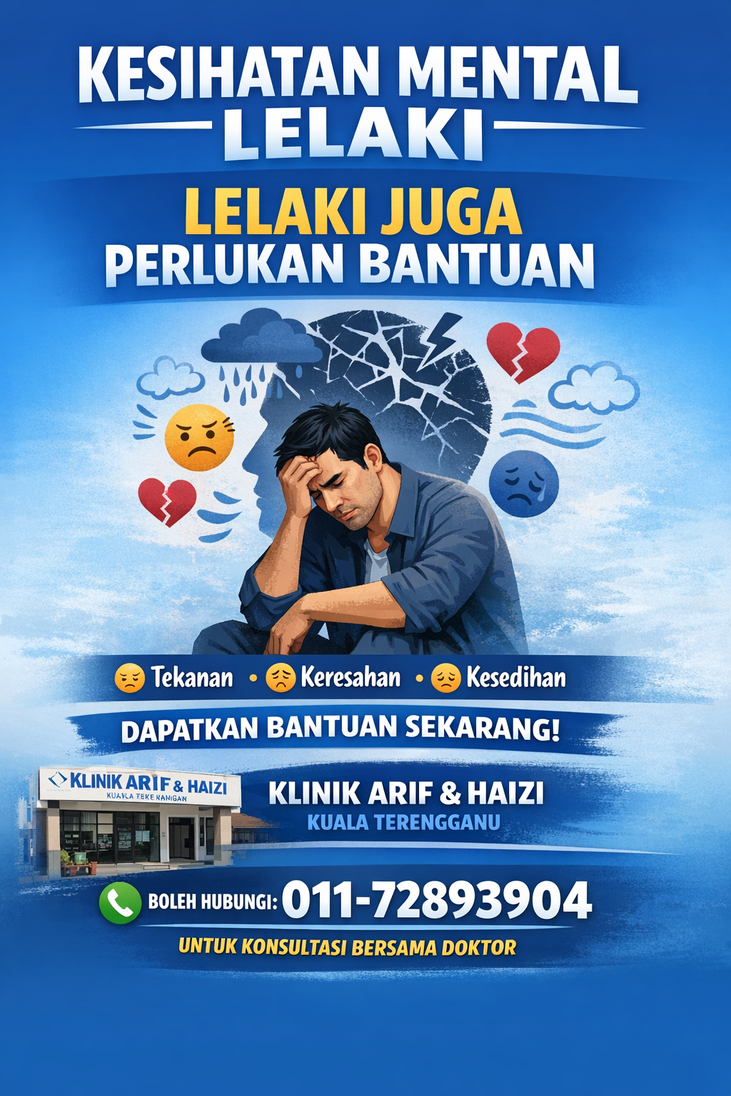 Men's mental health awareness poster